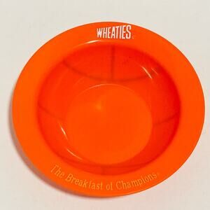 Vintage Wheaties The Breakfast of Champions orange plastic Basket Bowl 1992